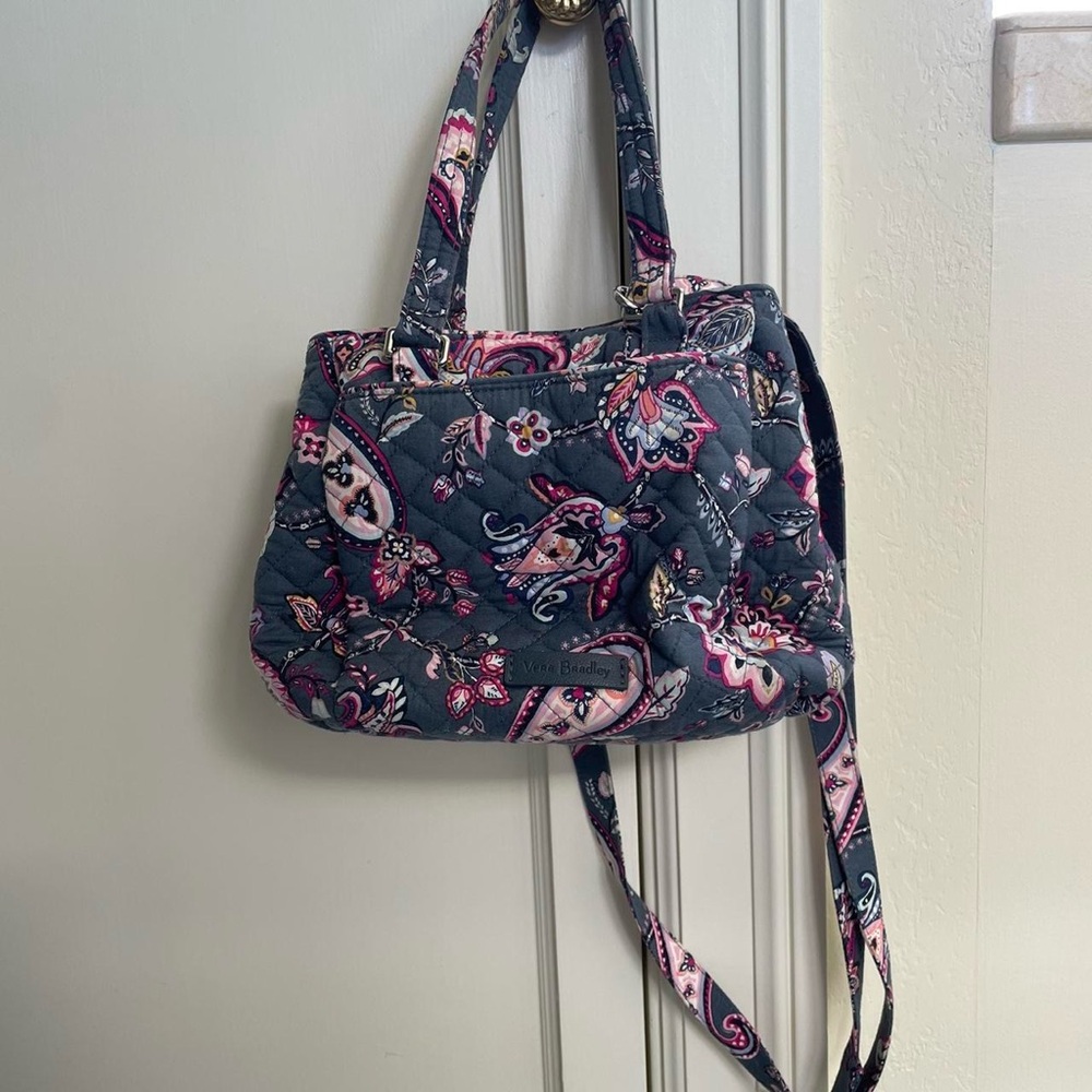 NWOT Vera Bradley Mini Multi-Compartment Crossbody-Felicity Paisley Bag - Picture 2 of 4